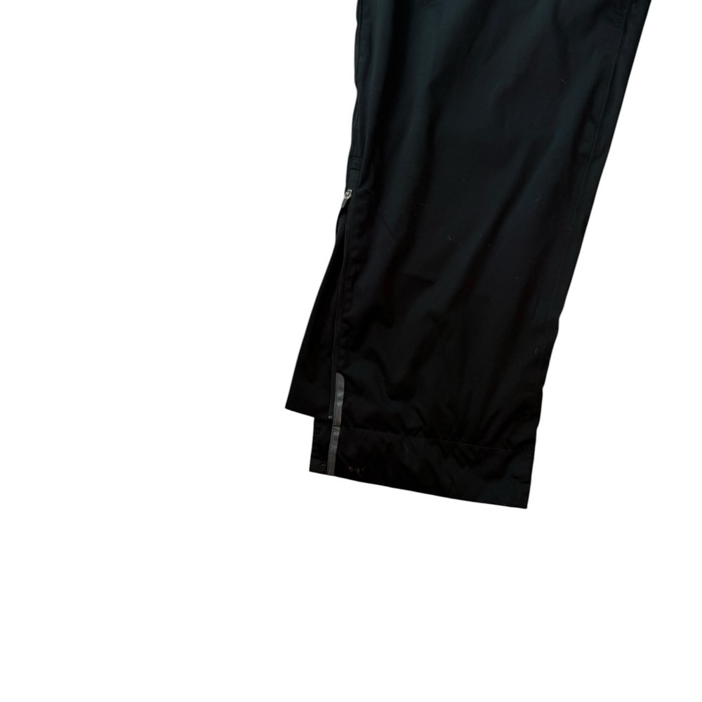 Men's Black Athletic Golf Rain Pants with Reflective Trim - Picture 2 of 5